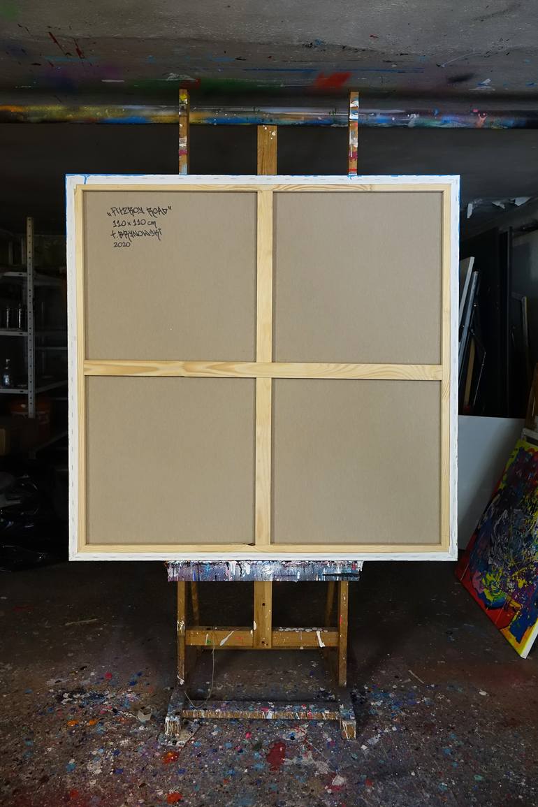 Original Modernism Architecture Painting by Tomasz Brynowski