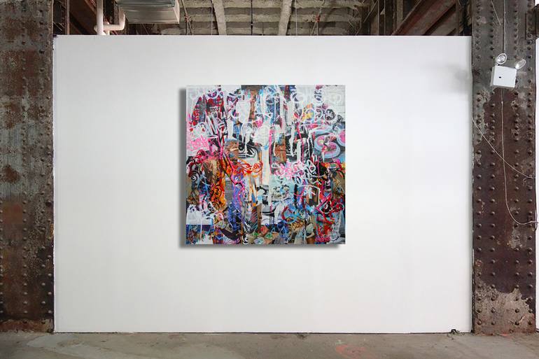 Original Abstract People Collage by Tomasz Brynowski