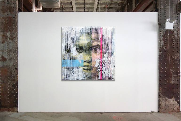 Original Street Art People Painting by Tomasz Brynowski