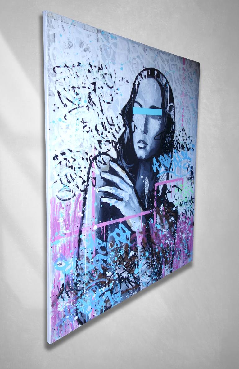 Original Street Art People Painting by Tomasz Brynowski