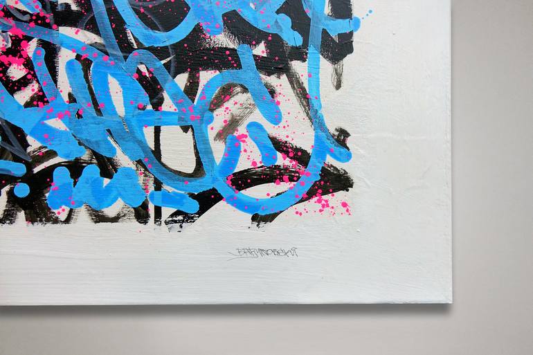 Original Abstract Graffiti Painting by Tomasz Brynowski