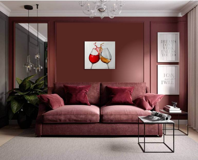 Original Art Deco Food & Drink Painting by Lidiia Mishchenko