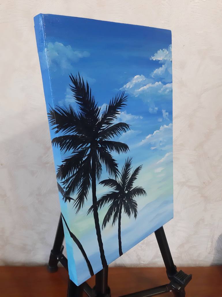 Original Impressionism Beach Painting by Lidiia Mishchenko
