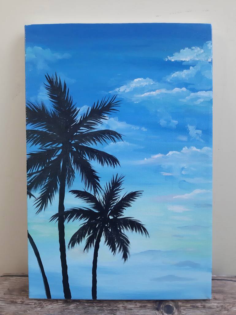 Original Impressionism Beach Painting by Lidiia Mishchenko