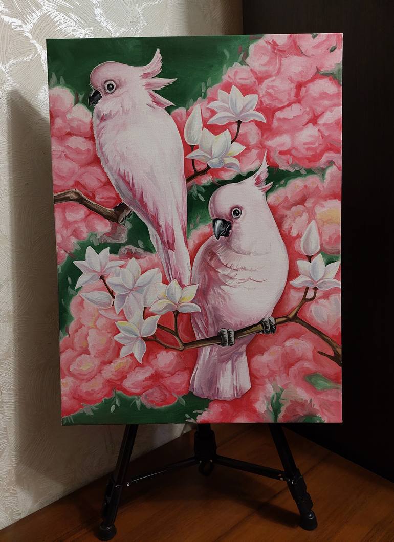 Original Art Deco Animal Painting by Lidiia Mishchenko