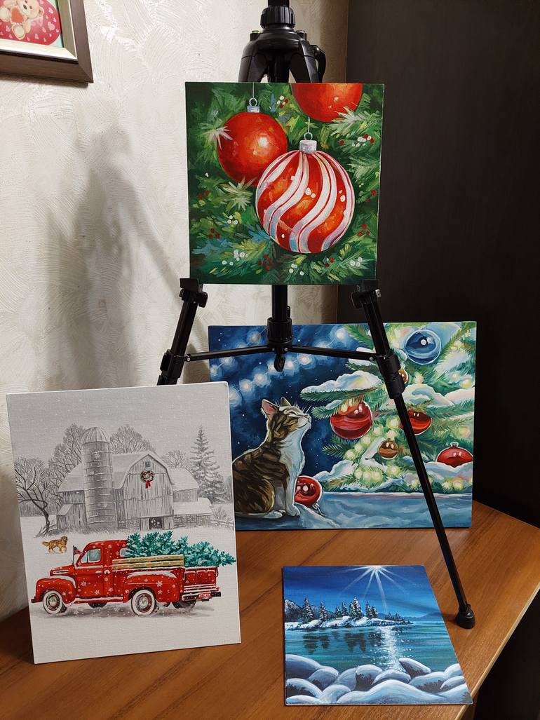 Original Art Deco Still Life Painting by Lidiia Mishchenko