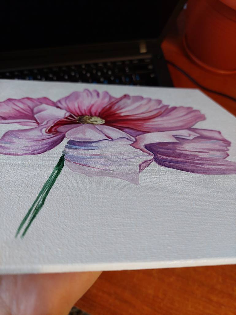Original Art Deco Botanic Painting by Lidiia Mishchenko