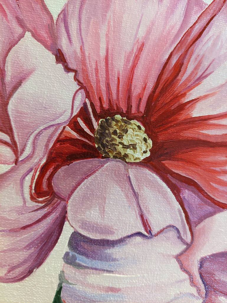 Original Art Deco Botanic Painting by Lidiia Mishchenko