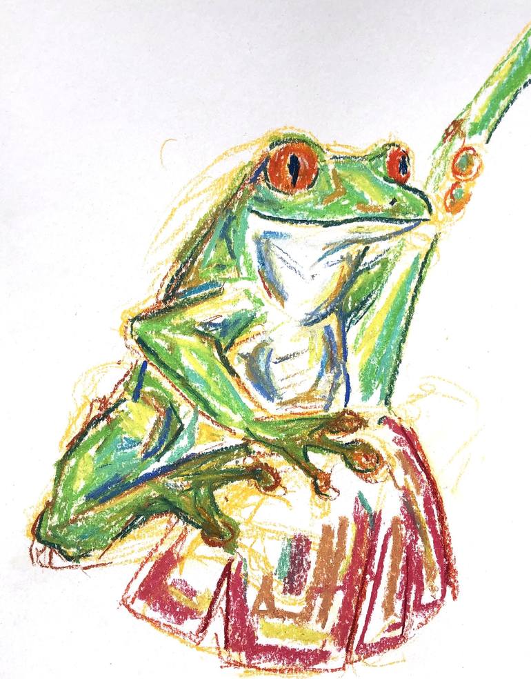 The Froggo Drawing by Rita Heinermann Saatchi Art