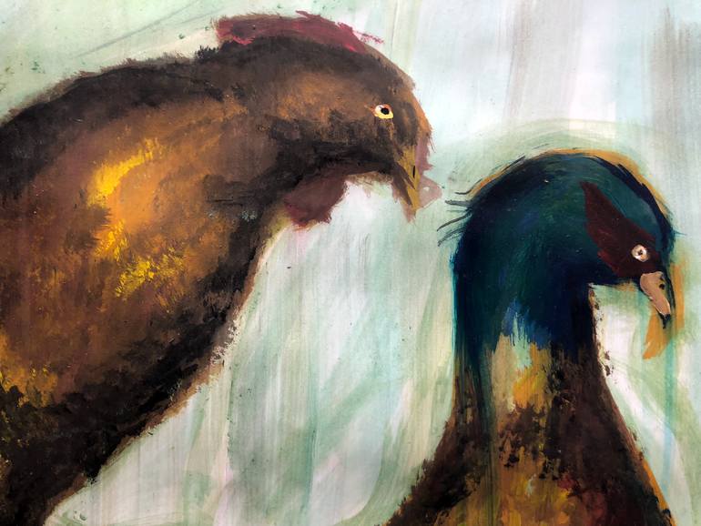 Original Figurative Animal Painting by Rita Heinermann