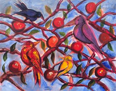 Original Fine Art Animal Painting by Rita Heinermann