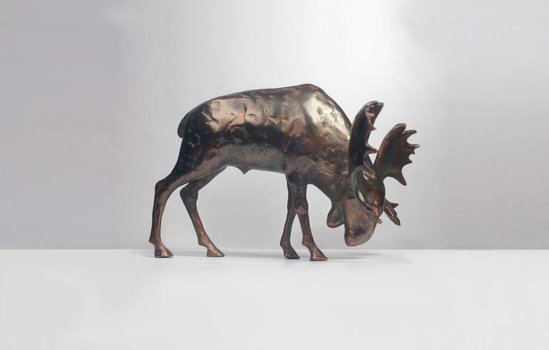 Original Figurative Animal Sculpture by Andrei Dolidze