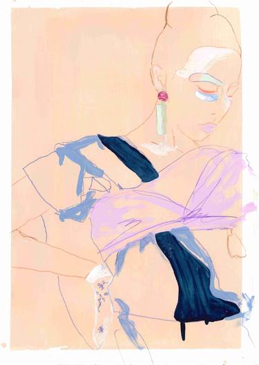 Original Illustration Fashion Drawings by Mo Adams