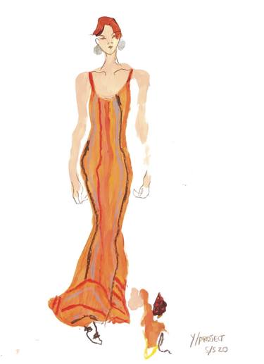 Original Illustration Fashion Drawings by Mo Adams