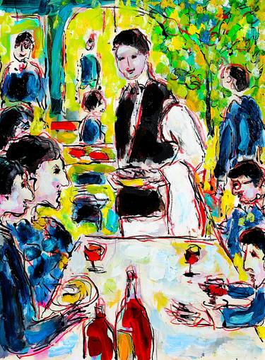 Original Expressionism Food & Drink Paintings by Jean Mirre