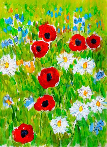 Original Floral Paintings by Jean Mirre