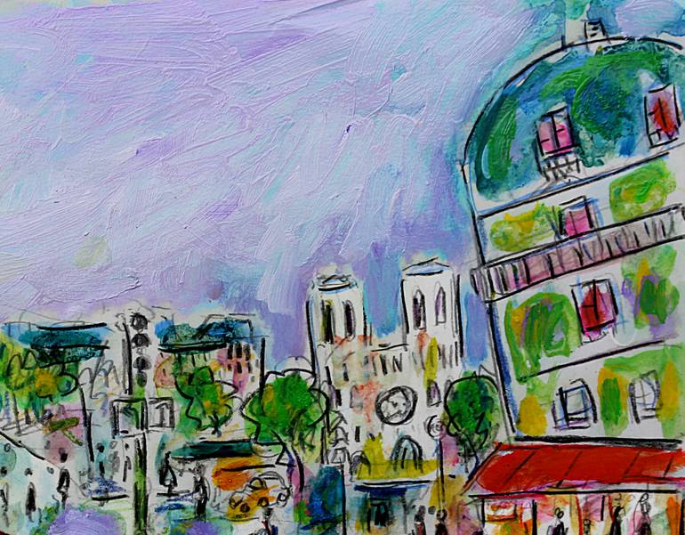 Original Expressionism Landscape Painting by Jean Mirre