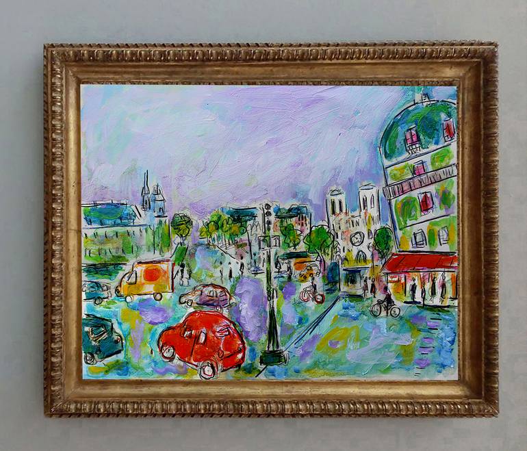 Original Expressionism Landscape Painting by Jean Mirre