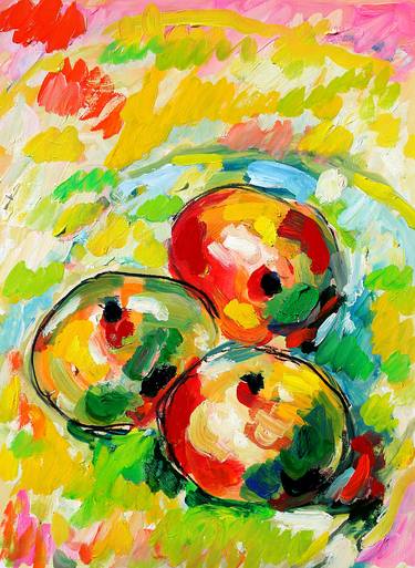 Original Expressionism Food Paintings by Jean Mirre