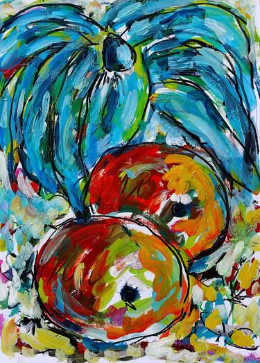 Original Expressionism Food Paintings by Jean Mirre