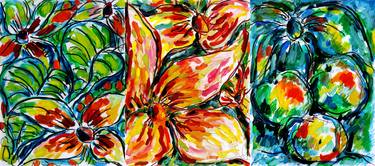 Original Expressionism Floral Paintings by Jean Mirre