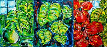 Original Expressionism Floral Paintings by Jean Mirre