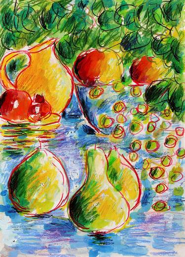 Original Expressionism Food Paintings by Jean Mirre