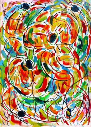 Original Expressionism Floral Paintings by Jean Mirre