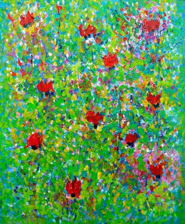 Original Impressionism Floral Paintings by Jean Mirre