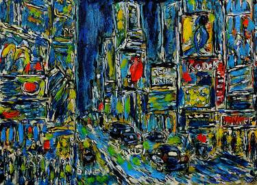 Original Expressionism Cities Paintings by Jean Mirre