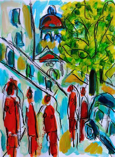 Original Expressionism Landscape Paintings by Jean Mirre