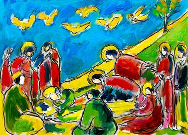 Original Expressionism Religion Paintings by Jean Mirre