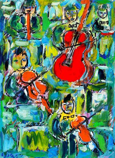 Print of Expressionism Music Paintings by Jean Mirre