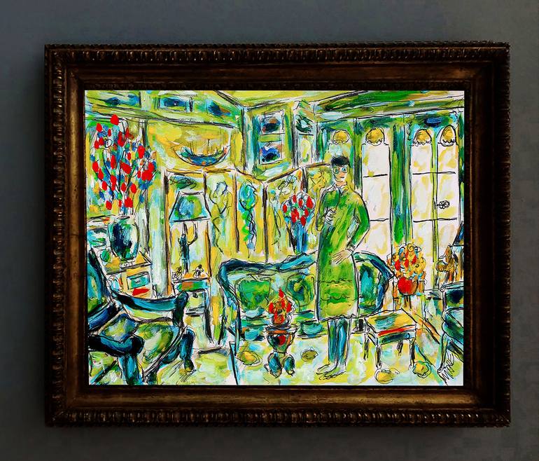 Original Expressionism Home Painting by Jean Mirre