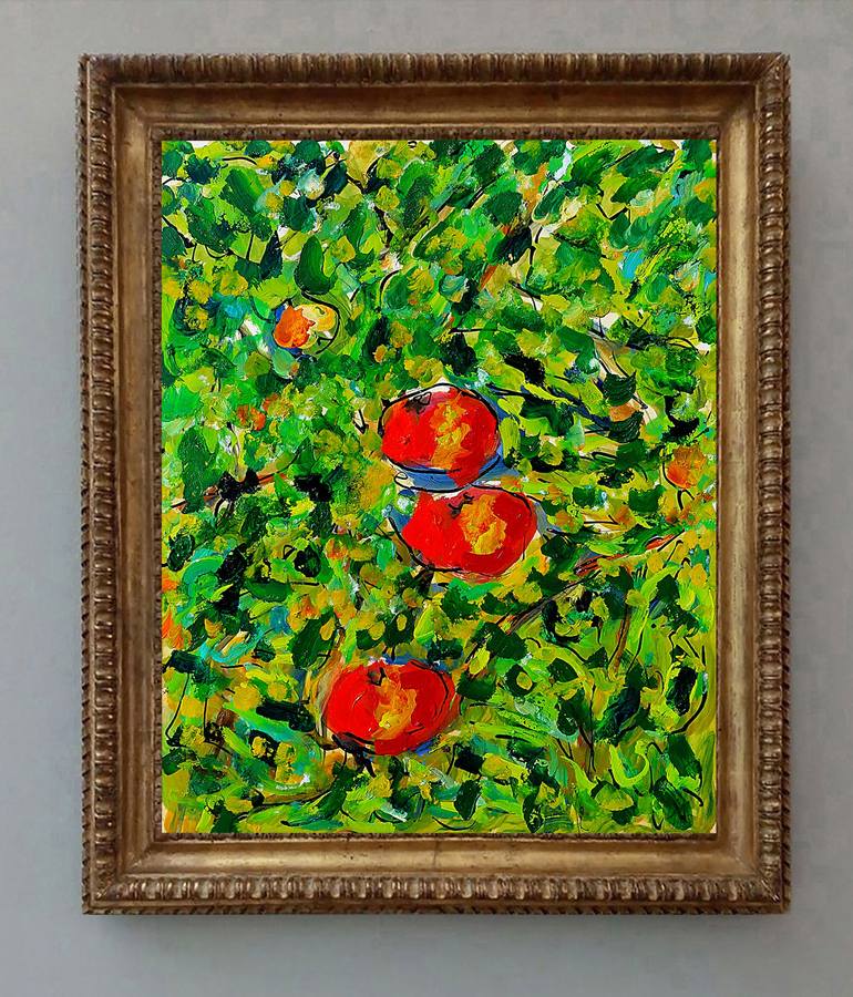 Original Expressionism Floral Painting by Jean Mirre