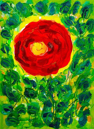 Original Expressionism Floral Paintings by Jean Mirre