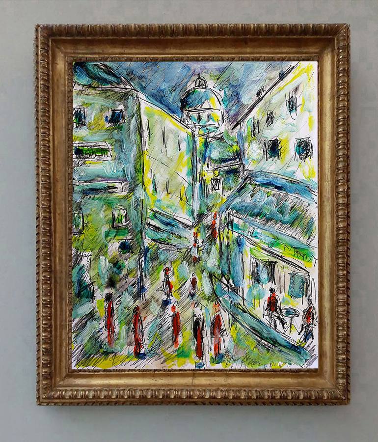 Original Expressionism Landscape Painting by Jean Mirre