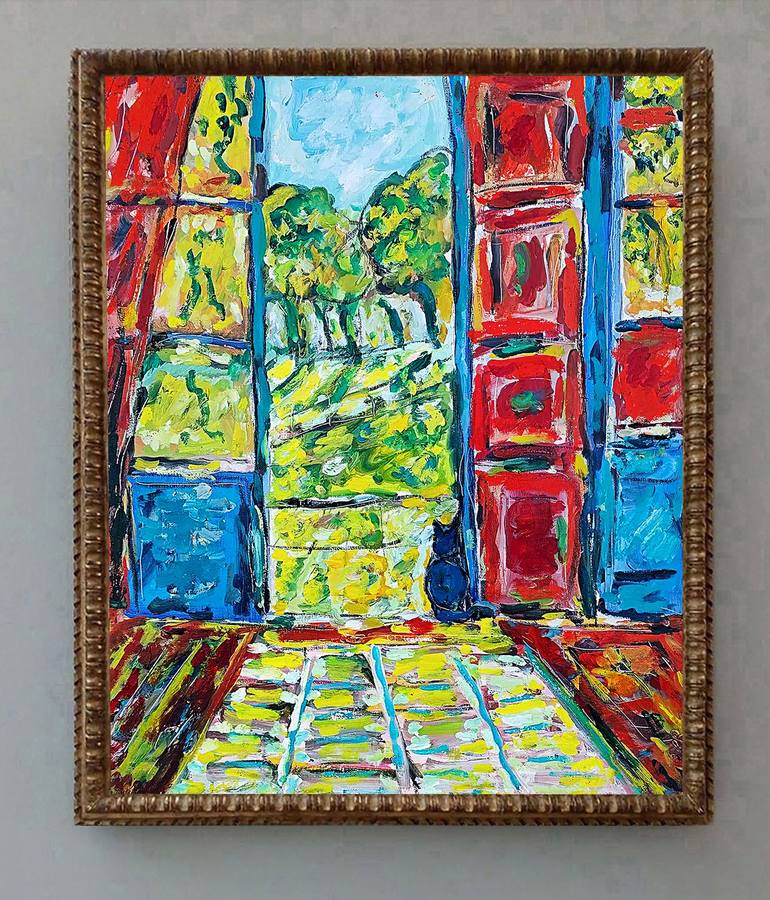 Original Expressionism Landscape Painting by Jean Mirre