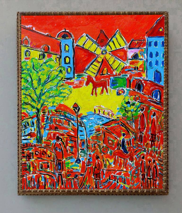 Original Expressionism Landscape Painting by Jean Mirre