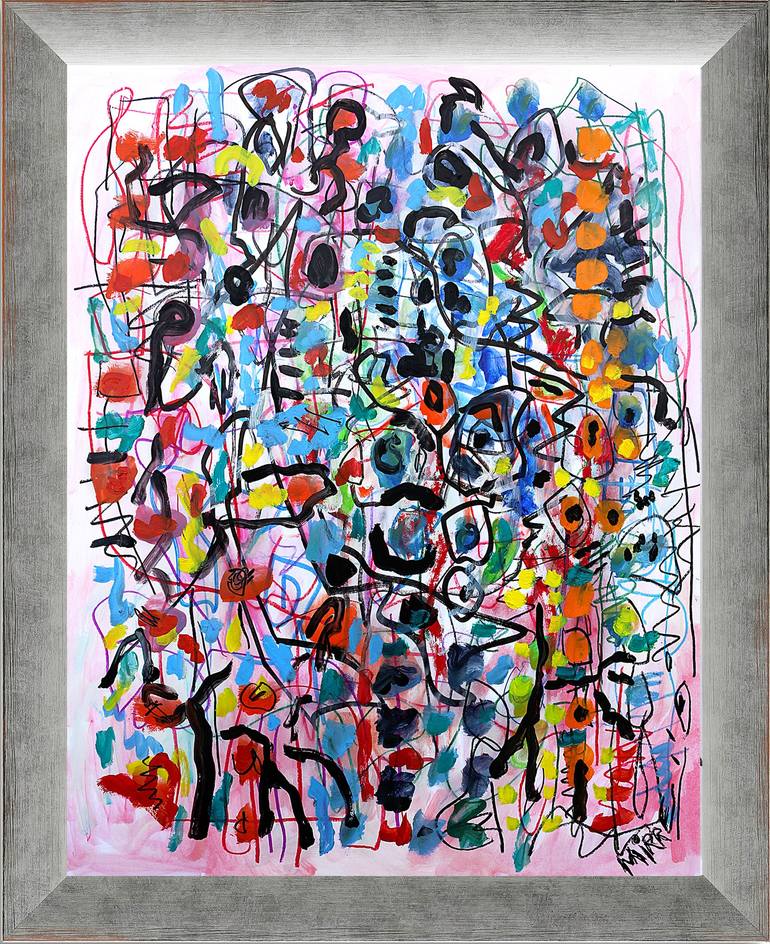 Original Abstract Painting by Jean Mirre