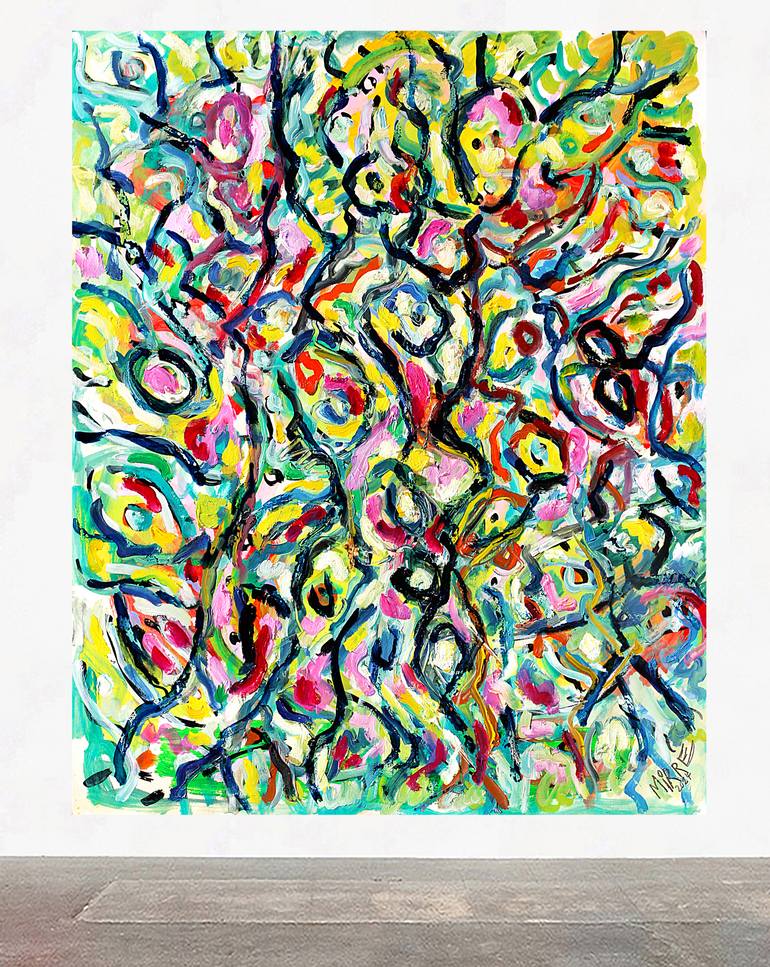 Original Abstract Painting by Jean Mirre
