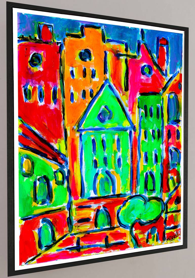 Original Architecture Painting by Jean Mirre