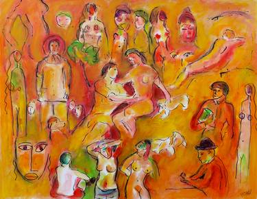 Print of Expressionism Classical mythology Paintings by Jean Mirre