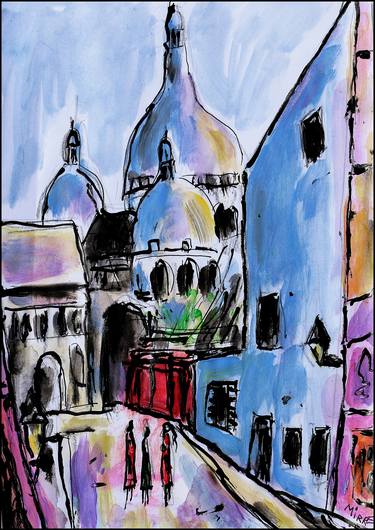Print of Expressionism Places Paintings by Jean Mirre