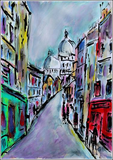 Print of Expressionism Places Paintings by Jean Mirre