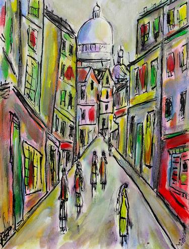 Print of Expressionism Places Paintings by Jean Mirre