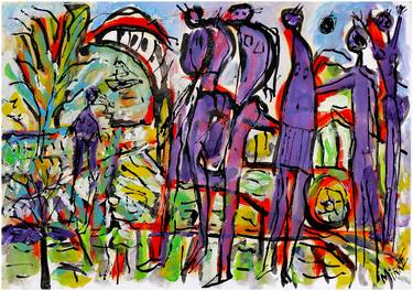 Print of Expressionism People Paintings by Jean Mirre