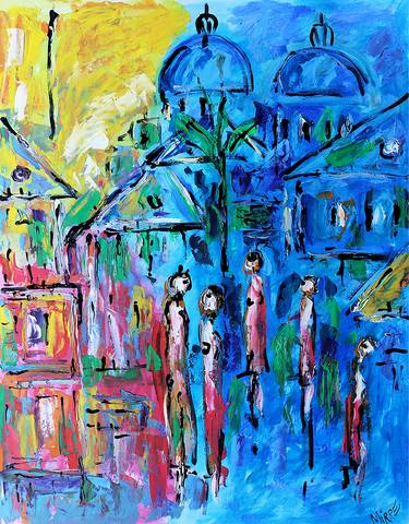 Print of Expressionism Cities Paintings by Jean Mirre