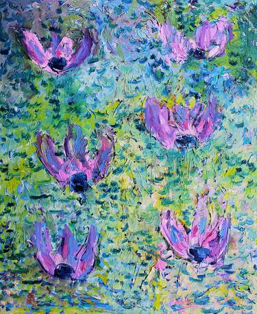 Original Expressionism Floral Paintings by Jean Mirre