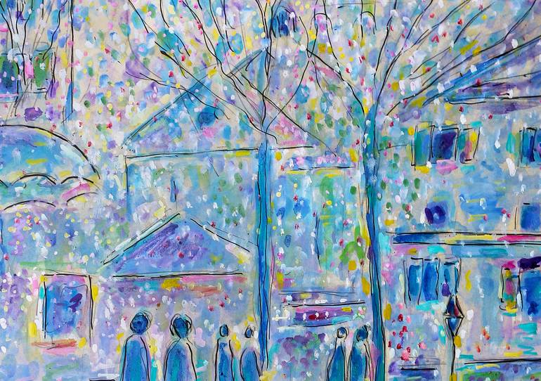 Original Expressionism Landscape Painting by Jean Mirre
